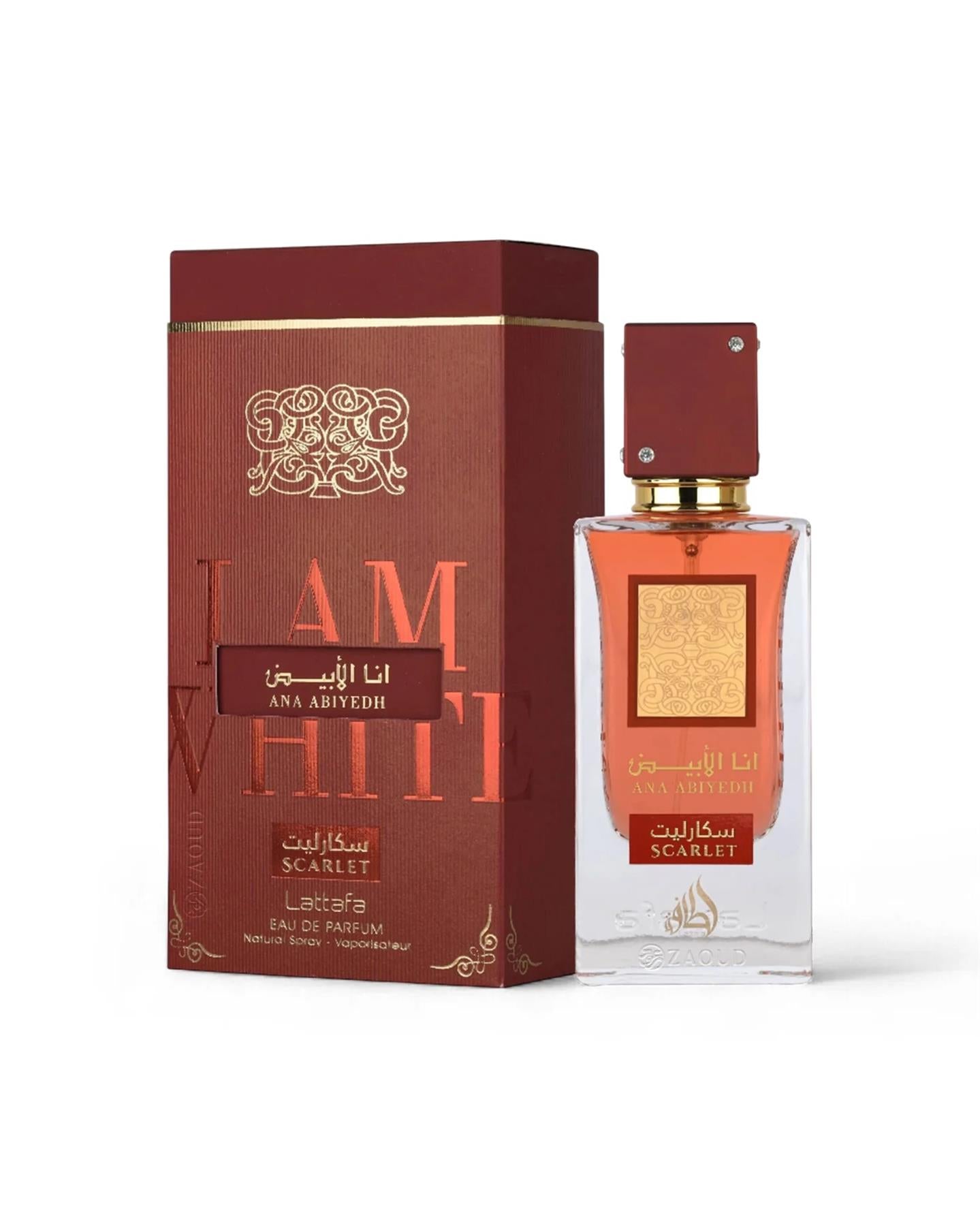 Lattafa Ana Abiyedh Scarlet EDP 100ml לטאפה אנה אבייד סקרלט בושם לאישה - pharm2u 