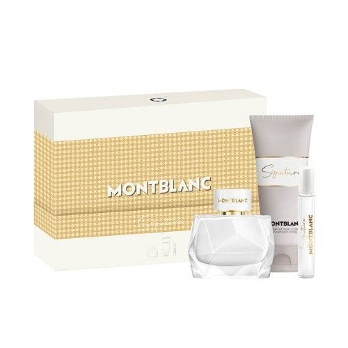 Mont Blanc - Signature 3PCS ESP For Women 90ML + BL 100ML + Mini 7.5ML - סיגנטור מארז 3 חלקים אדפ לאישה 90 מ"ל + קרם גוף 100 מ"ל + בושם מוקטן 7.5 מ"ל - מונט בלאנק - pharm2u