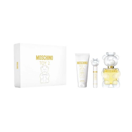 Moschino - Toy 2 3PCS EDP For Women 100ML + BL 100ML + Mini 10ML - טוי 2 מארז 3 חלקים אדפ לאישה 100 מ"ל + קרם גוף 100 מ"ל + בושם מוקטן 10 מ"ל -מוסקינו - pharm2u 