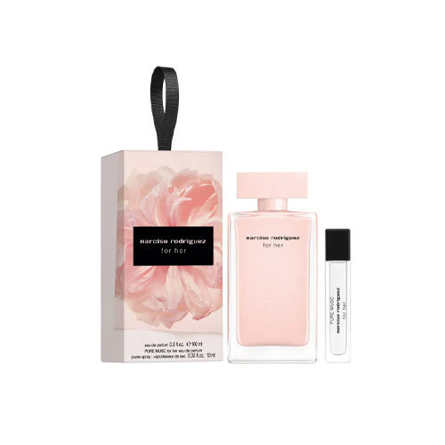 Narciso Rodriguez - For Her 2PCS EDP For Women 100ML + Mini 10ML - נרסיסו רודריגז מארז 2 חלקים אדפ לאישה 100 מ"ל + בושם מוקטן 10 מ"ל - נרסיסו רודריגז - pharm2u 