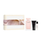 Narciso Rodriguez - For Her 3PCS EDP For Women 100ML + BL 50ML + Mini 10ML - פור הר מארז 3 חלקים אדפ לאישה 100 מ"ל + קרם גוף 50 מ"ל + בושם מוקטן 10 מ"ל - נרסיסו רודריגז - pharm2u