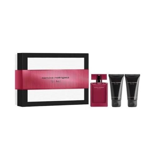 Narciso Rodriguez - For Her EDP Intense 3PCS For Women 50ML + BL 50ML + SG 50ML - פור הר אדפ אינטנס מארז 3 חלקים לאישה 50 מ"ל + קרם גוף 50 מ"ל + ג'ל רחצה 50 מ"ל - נרסיסו רודריגז - pharm2u