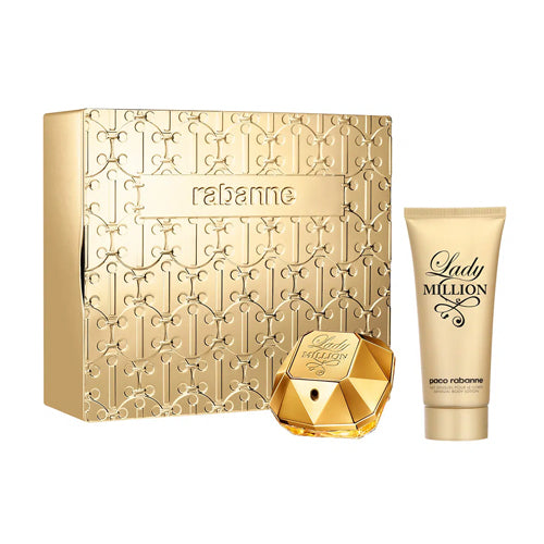 Paco Rabanne - Lady Million 2PCS EDP For Women 50ML + BL 100ML - ליידי מיליון מארז 2 חלקים אדפ לאישה 50 מ"ל + קרם גוף 100 מ"ל - פאקו רבן - pharm2u 