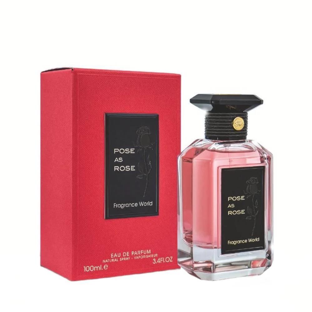 Pose As Rose Fragrance World EDP 100ml פוז אז רוז פרגרנס וורלד בושם יוניסקס - pharm2u 