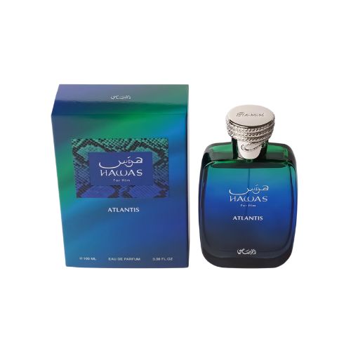 Rasasi - Hawas Atlantis EDP For Men 100ML - הוואס אטלנטיס אדפ לגבר 100 מ"ל - רסאסי - pharm2u 