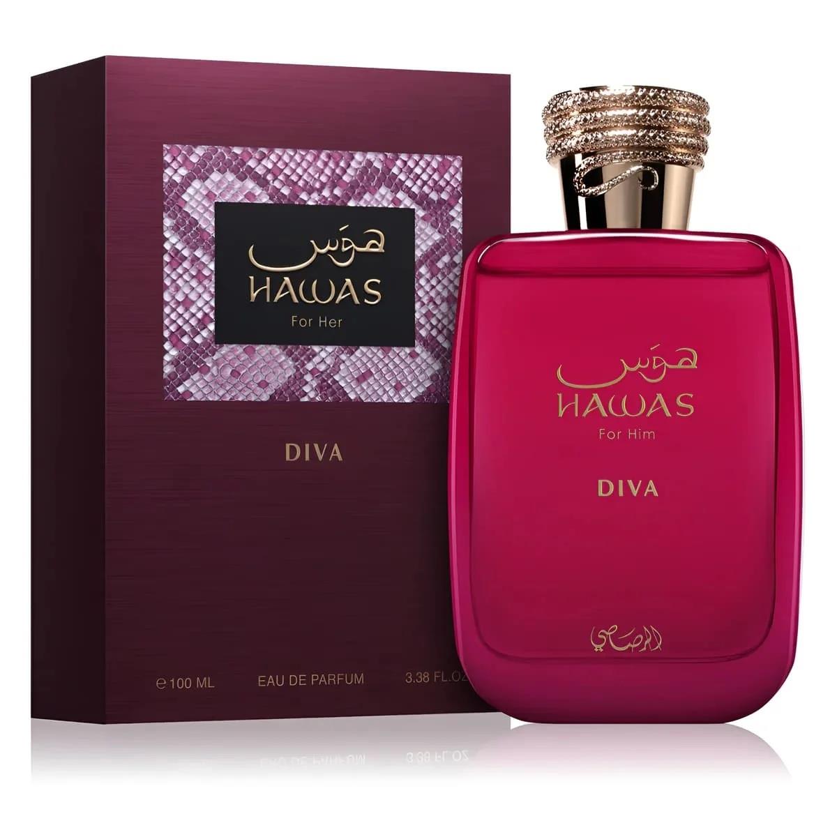 Rasasi Hawas Diva EDP 100ml רסאסי הוואס דיווה בושם לאישה - pharm2u