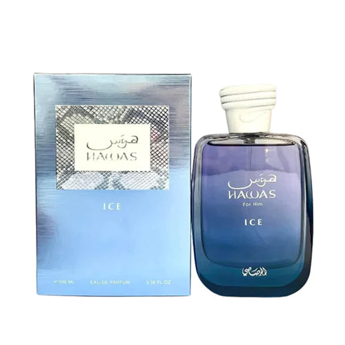 Rasasi - Hawas Ice EDP For Men 100ML - הוואס אייס אדפ לגבר 100 מ"ל - רסאסי - pharm2u 