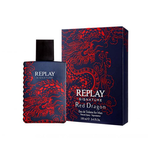 Replay - Signature Red Dragon EDT For Men 100ML - סיגנטור רד דרגון אדט לגבר 100 מ"ל - ריפליי - pharm2u 