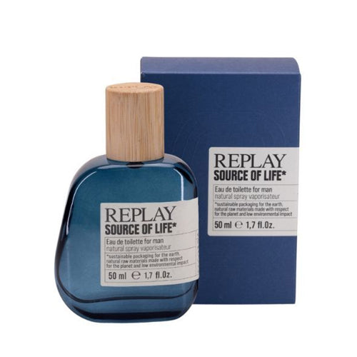 Replay - Source Of Life EDT For Men 100ML - סורס אוף לייף אדט לגבר 100 מ"ל - ריפליי - pharm2u 