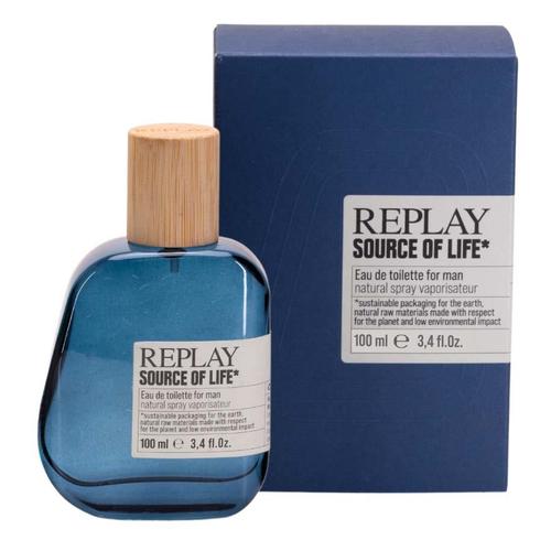 Replay - Source Of Life EDT For Men 100ML - סורס אוף לייף אדט לגבר 100 מ"ל - ריפליי - pharm2u