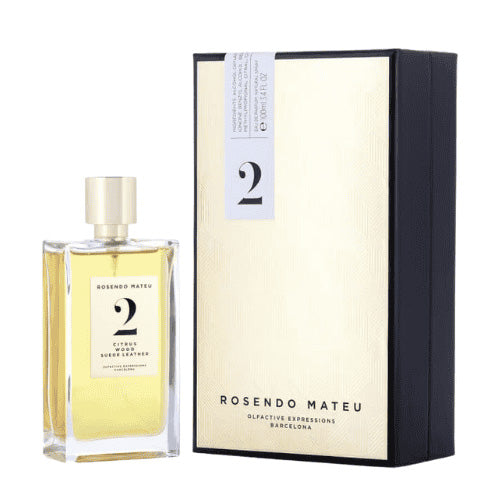 Rosendo Mateu - No 2 Citrus Wood Suede Leather EDP Unisex 100ML - מס' 2 סיטרוס ווד סוויד לטר אדפ יוניסקס 100 מ"ל - רוסנדו מטאו - pharm2u 