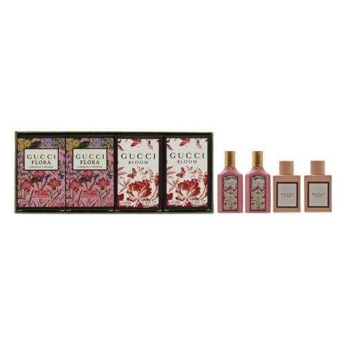 Samples - Gucci - Samples Pack 4PCS EDP For Women 5ML - דוגמיות - מארז דוגמיות פלורה גורג'ס גרדניה וגוצ'י בלום 4 יחידות אדפ לאישה 5 מ"ל - גוצ'י - pharm2u