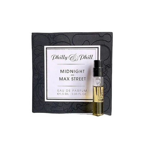 Samples - Philly & Phill - Midnight On Maxstreet EDP Unisex 1.5ML - דוגמיות - מידנייט און מקסטריט אדפ יוניסקס 1.5 מ"ל - פילי אנד פיל - pharm2u 