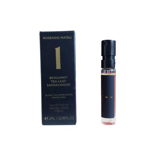 Samples - Rosendo Mateu - No 1 Bergamot Tea Leaf Sandalwood EDP Unisex 2ML - דוגמיות - מס' 1 ברגמוט טי ליף סנדלווד אדפ יוניסקס 2 מ"ל - רוסנדו מטאו - pharm2u 