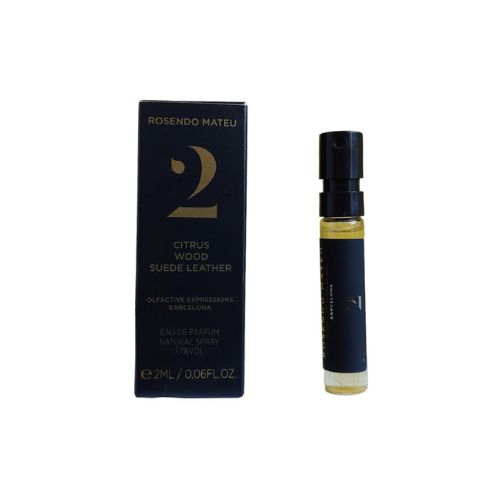 Samples - Rosendo Mateu - No 2 Citrus Wood Suede Leather EDP Unisex 2ML - דוגמיות - מס' 2 סיטרוס ווד סוויד לטר אדפ יוניסקס 2 מ"ל - רוסנדו מטאו - pharm2u 