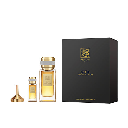 Signature - Jade 3PCS EDP Unisex 100ML + Mini 15ML + Funnel - ג'ייד מארז 3 חלקים אדפ יוניסקס 100 מ"ל + בושם מוקטן 15 מ"ל + משפך - סיגנטור - pharm2u 