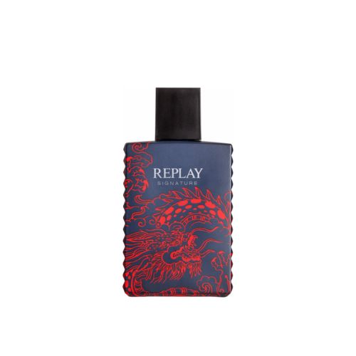 Tester - Replay - Signature Red Dragon EDT For Men 100ML - טסטר - סיגנטור רד דרגון אדט לגבר 100 מ"ל - ריפליי - pharm2u 