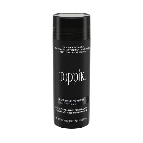 Toppik - Hair Building Fibers Black 27.5Gr - סיבי שיער שחור 27.5 גרם - טופיק - pharm2u 