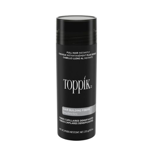Toppik - Hair Building Fibers Grey 27.5Gr - סיבי שיער אפור 27.5 גרם - טופיק - pharm2u 