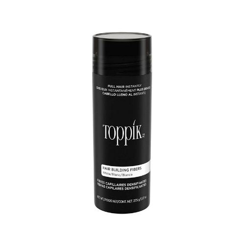 Toppik - Hair Building Fibers White 27.5Gr - סיבי שיער לבן 27.5 גרם - טופיק - pharm2u 