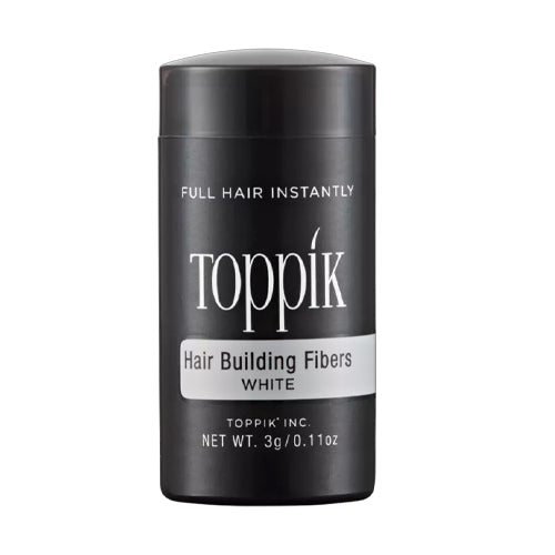 Toppik - Hair Building Fibers White 55Gr - סיבי שיער לבן 55 גרם - טופיק - pharm2u 