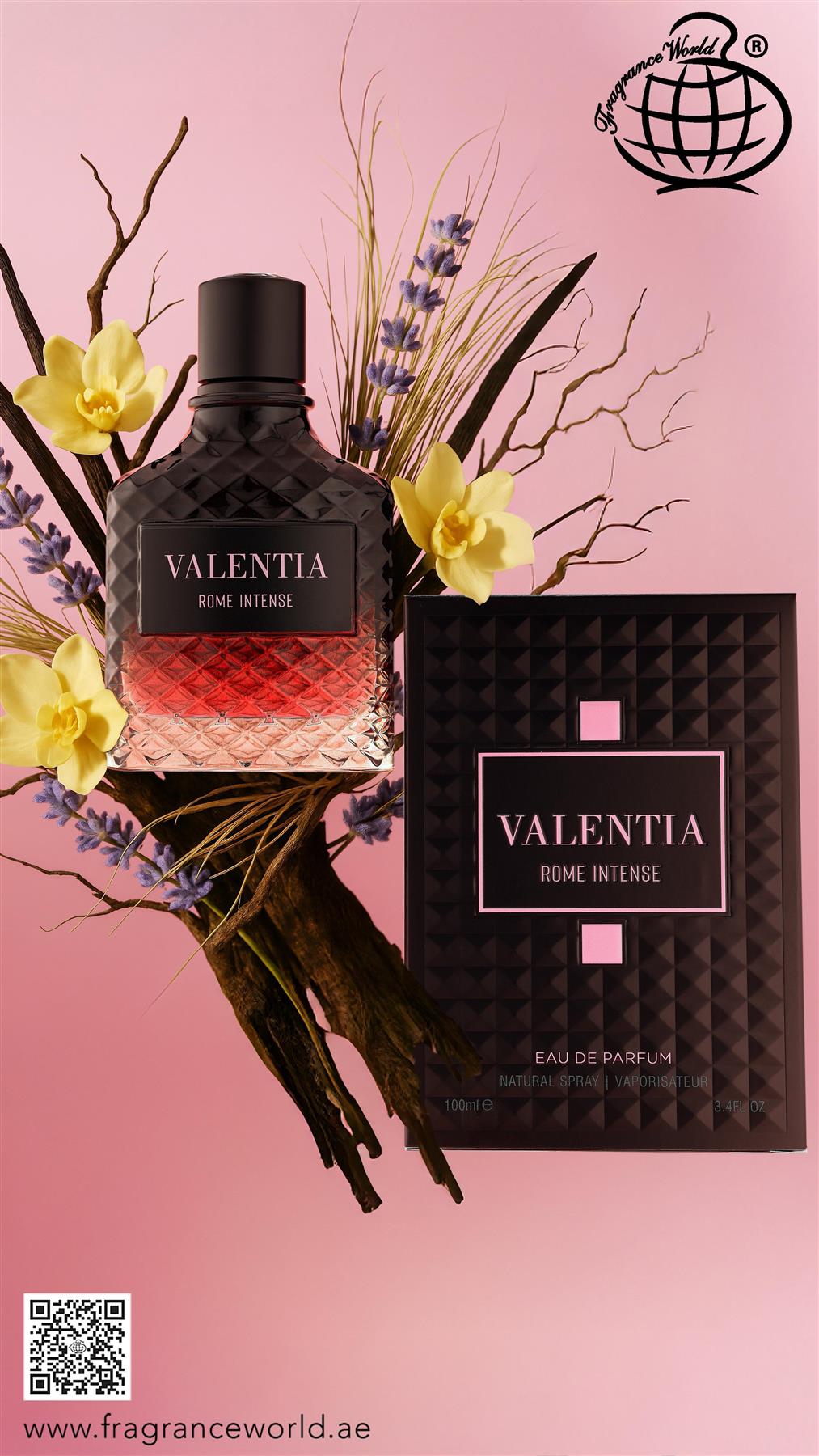Valentia Born In Roma Intense Fragrance World  EDP 100 ml ולנטיה בורן אין רומא פרגרנס וורלד בושם לגבר - pharm2u 