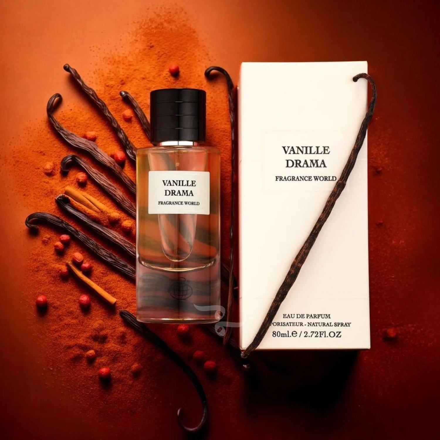 בשמי דיופ - Vanille Drama Fragrance World Edp 80ml וניל דרמה פרגרנס וורלד בושם יוניסקס