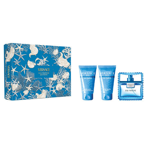 Versace - Fraiche 2PCS EDT For Men 100ML + SG 150ML - פרש מארז 2 חלקים אדט לגבר 100 מ"ל + ג'ל רחצה 150 מ"ל - ורסצ'ה - pharm2u 