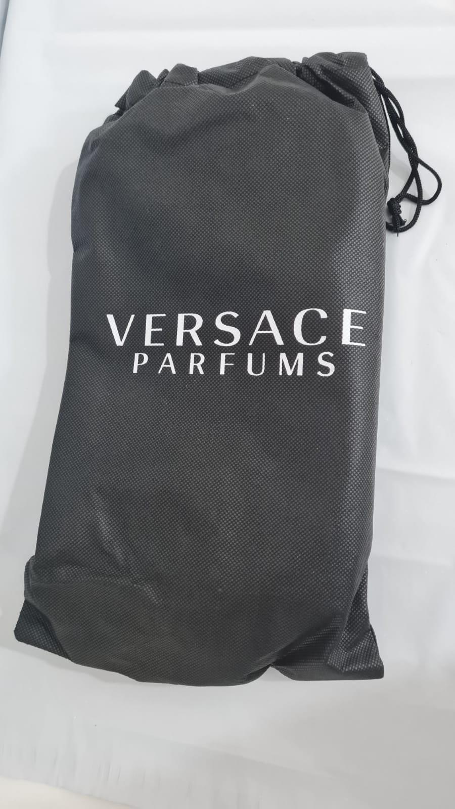Versace Perfume תיק רחצה שחור לגבר עם 3 תאים 15*15*30-pharm2u