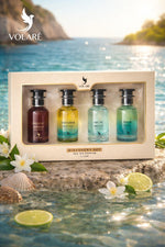 Volare Mini Set 4X 25ml Pacific Breeze,Pal, Chill , Santorini, Opulent וולאר סט 4 בשמים יוניסקס - pharm2u 