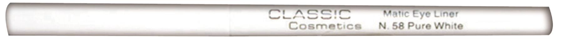 קלאסיק עיפרון עיניים מטיק לבן טהור 58