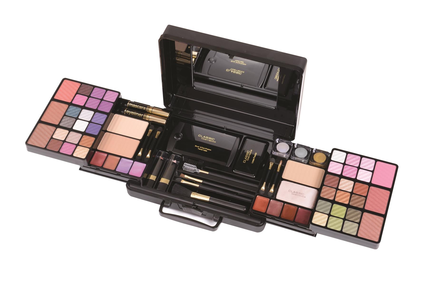 קלאסיק בלאק סט מזוודת איפור מקצועי-pharm2u